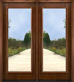 CL-N253 Full Lite Double Doors