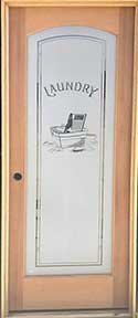 Mahogany Interior Laundry Door