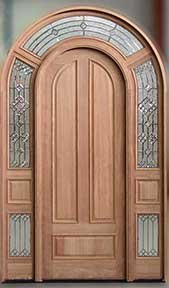 Glue Chip Patina Door with Sidelites