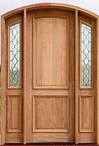 Bellagio Door with Chateau Glass Sidelights