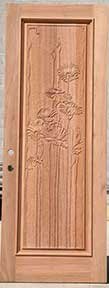 Carved Mahogany Prehung Below Wholesale Prices