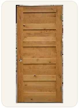 Scratch and dent single wood door